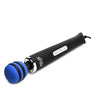 Zeus Electrosex E-Stim Vibrating Silicone Wand Massager - Black/Blue