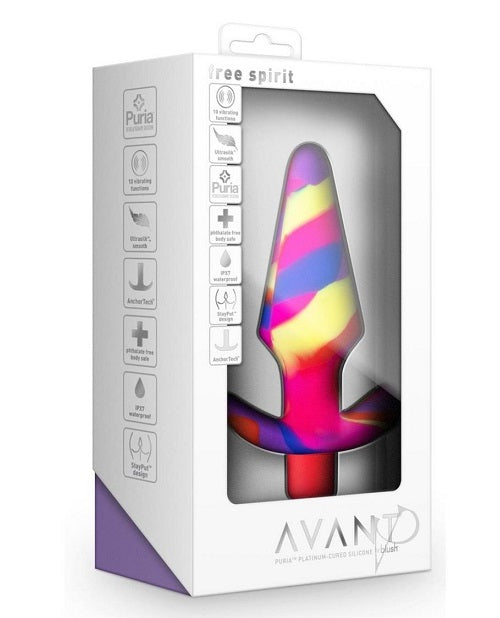 Avant Free Spirit - Scarlet Silicone Vibrating Anal Plug
