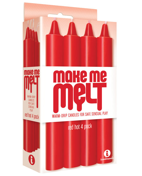 The 9's Make Me Melt Sensual Warm Drip Candles - Pack of 4