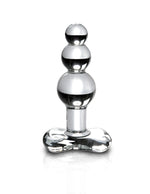 Icicles No. 47 Hand Blown Glass Butt Plug - Clear