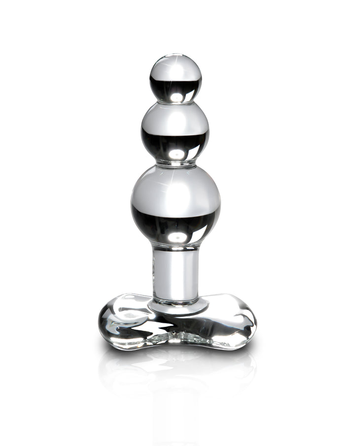 Icicles No. 47 Hand Blown Glass Butt Plug - Clear
