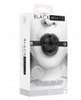 Ouch! Black & White Breathable Ball Gag w/ Bonded Leather Straps