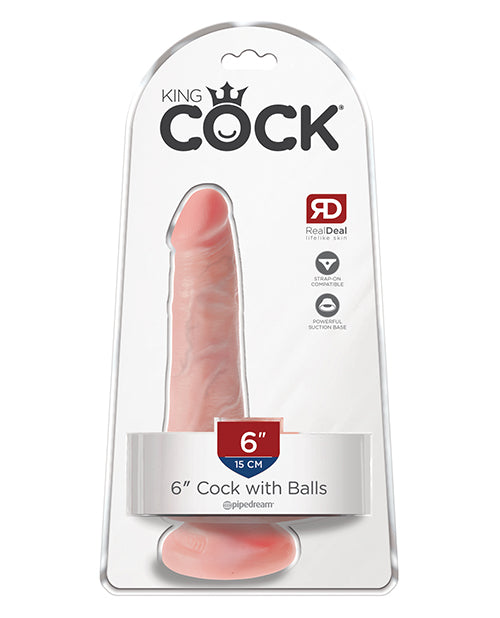 King Cock 6" Cock w/Balls