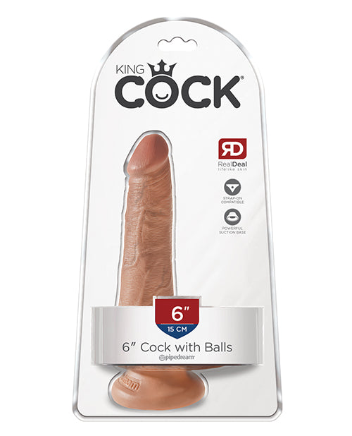 King Cock 6" Cock w/Balls