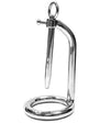 Rouge Chastity Cock Ring and Urethral Probe - Stainless Steel