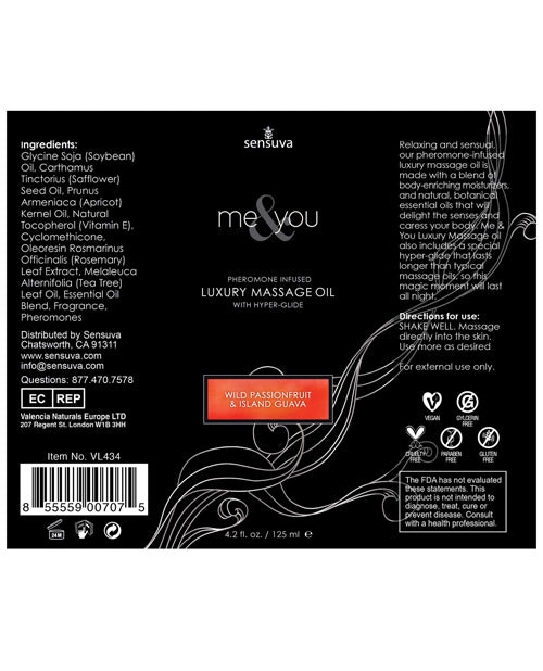 Sensuva Me & You Massage Oil