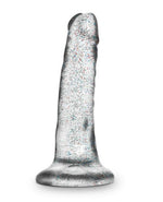 Naturally Yours - 5.5 inch Glitter Dong - Sparkling Clear