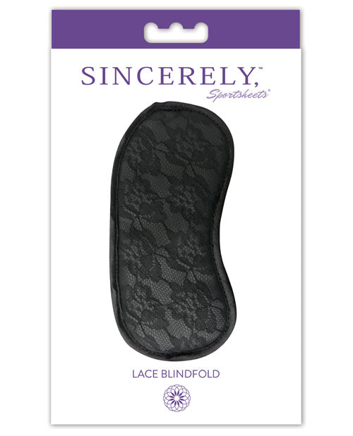 Midnight by Sportsheets Lace Blindfold - Black