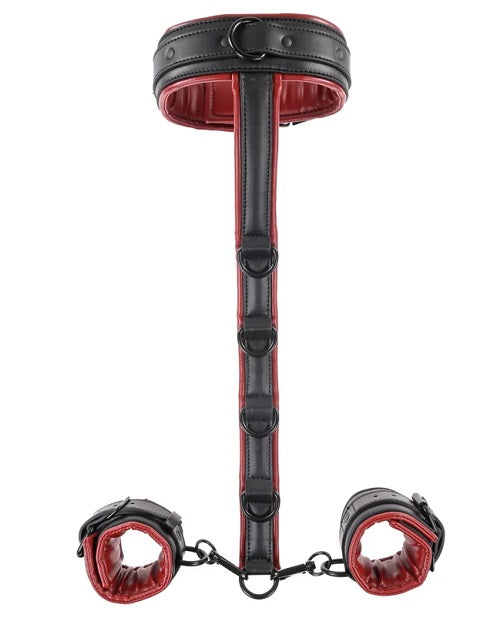 Saffron Neck & Wrist Restraint - Red/Black