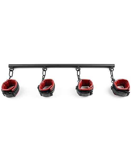 Saffron Spreader Bar & Cuff Set - Black/Red