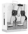 Ouch! Plush Bonded Leather Ankle Cuffs - Black