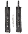 Ouch! Plush Bonded Leather Ankle Cuffs - Black