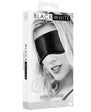 Ouch! Black & White Satin Eye Mask Blk