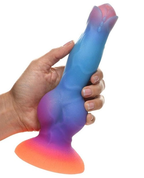 Creature Cocks - Space Cock Glow in The Dark Silicone Alien Dildo - 8.25 in