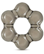 Stay Hard Thick Bead Cock Ring - Black
