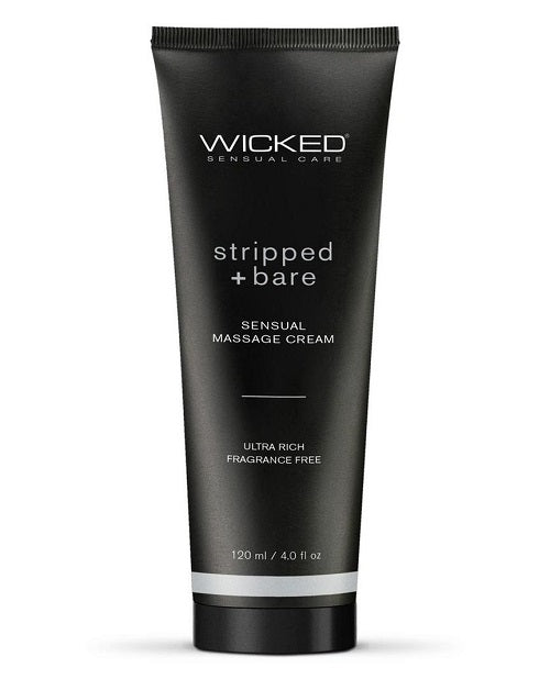 Wicked Sensual Massage Cream - Stripped & Bare