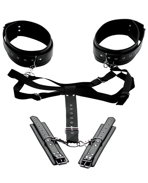 Master Series Acquire Easy Access Thigh Harness w/Wrist Cuffs