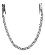 Fetish Fantasy Series Nipple Chain Clamps - Silver