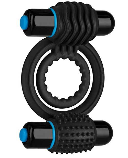 OptiMale Vibrating Double C Ring - Black