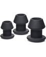 Master Series Gape-Grommets Hollow Silicone Anal Dilator Set (3 Pieces)