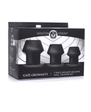Master Series Gape-Grommets Hollow Silicone Anal Dilator Set (3 Pieces)