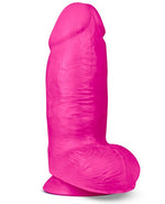 Au Naturel Bold - Chub Dildo with Suction Cup and Balls - 10in Pink