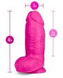 Au Naturel Bold - Chub Dildo with Suction Cup and Balls - 10in Pink