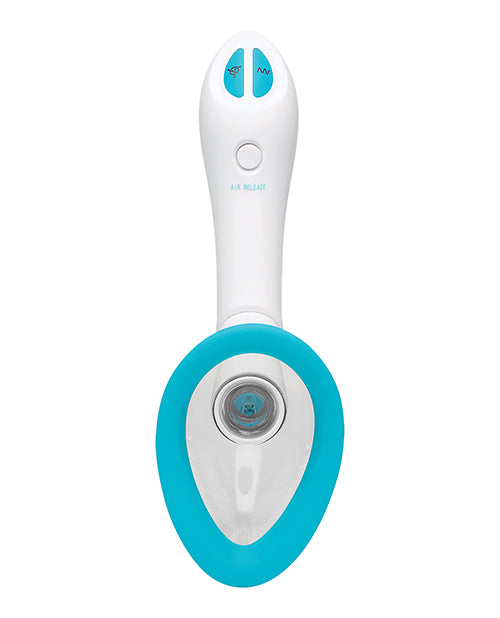 Bloom Intimate Body Automatic Vibrating Rechargeable Pump - Sky Blue/White