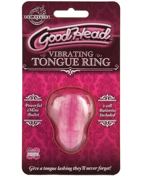 Good Head Vibrating Tongue Ring - Pink