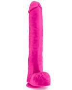 Au Naturel Bold - Daddy Dildo with Suction Cup and Balls - 14in Pink