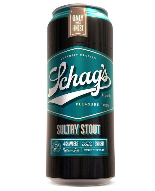Schag’s Sultry Stout Beer Can Stroker - Frosted
