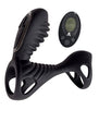 Gladiator Rechargeable Silicone Vibrating Cock Ring - Black