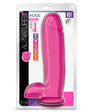 Au Naturel Bold - Huge Dildo with Suction Cup and Balls - 10in Pink