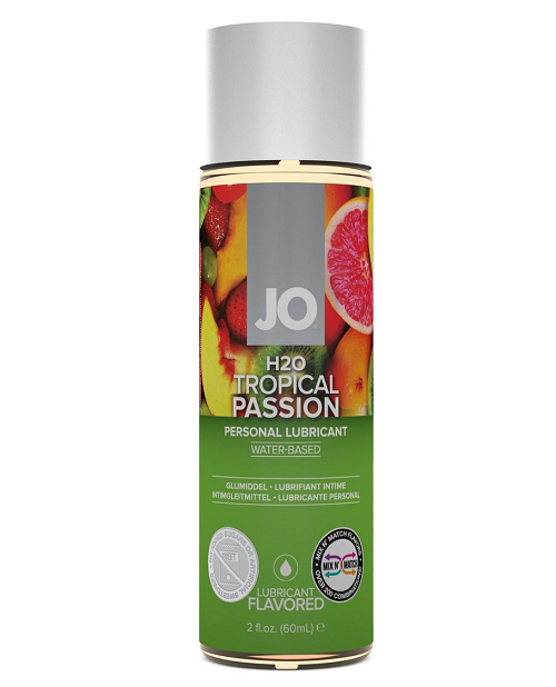 JO H2O - Water Based Flavored Lubricant - Tropical Passion 2oz