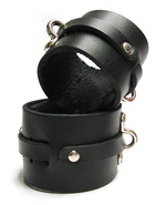 Kinklab Leather Wrist Cuffs - Black