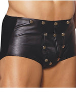 Leather Shorts w/ Break Away Front - One Size