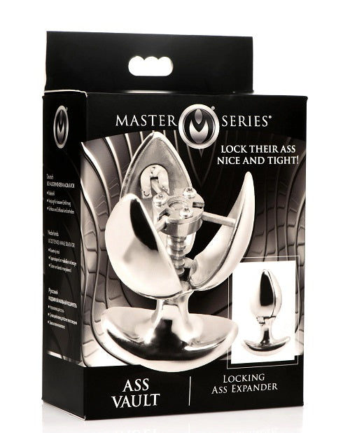 Master Series Ass Vault Locking Ass Expander - Stainless Steel