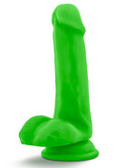 Neo - Dual Density Dildo with Balls - 6in Neon Green
