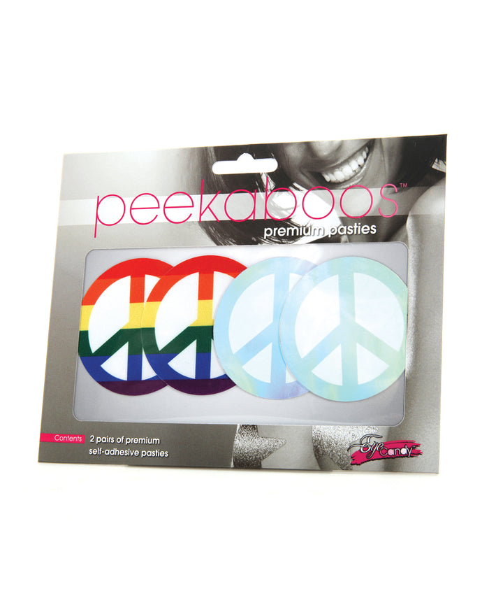 Peekaboos Pride Peace Sign - Pack of 2