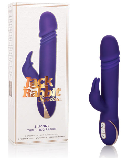 Cal Exotics Premium Jack Rabbit Silicone Thrusting Rabbit - Purple