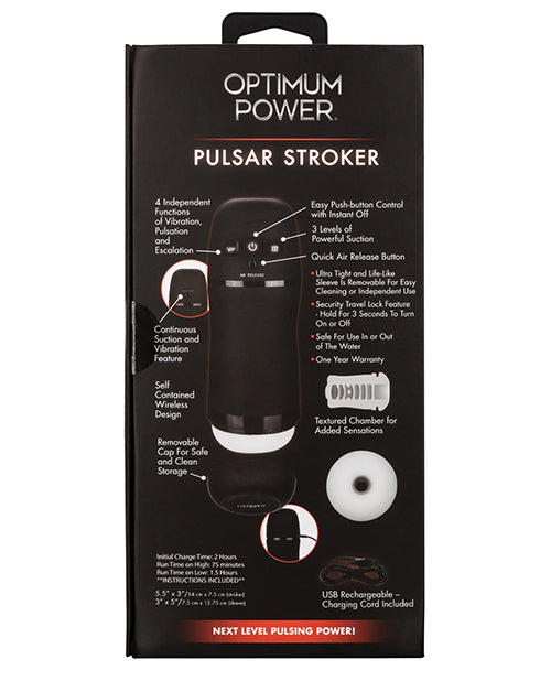 Optimum Power Pulsar Stroker - Black