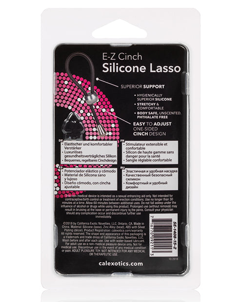 E-Z Cinch Silicone Lasso - Black
