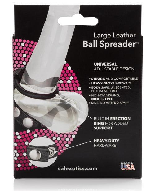 Leather Ball Spreader - Large Black