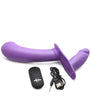 Strap U - 28x Rechargeable Silicone Double Dildo with Harness & Remote Control - Purple