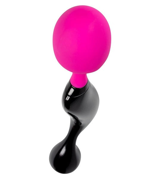 Symphony Rechargeable Silicone Massager - Black/Pink