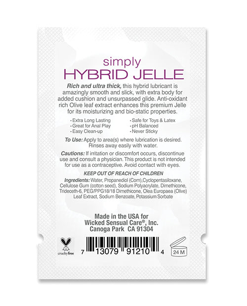 Wicked Simply Hybrid Jelle Lubricant