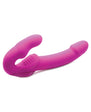 Strap U Evoke Rechargeable Vibrating Silicone Strapless Strap On - Pink