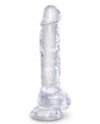 King Cock Clear 8" Cock w/Balls