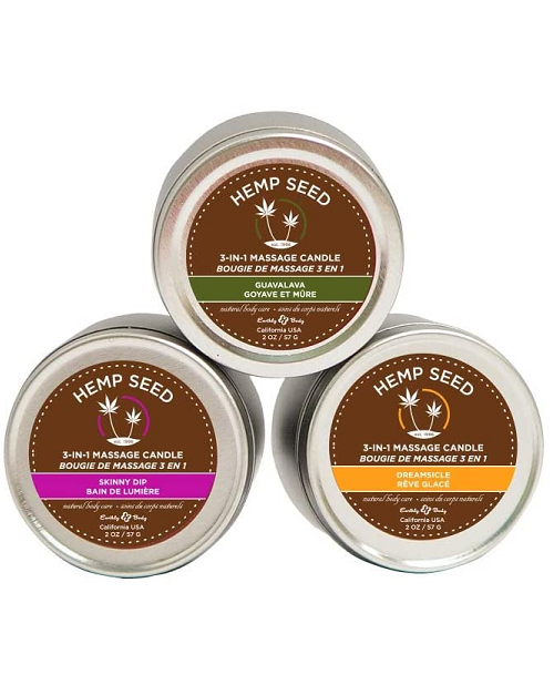 Earthly Body Massage Candle Trio Gift Bag