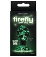 Firefly Clear Glass - Glow In The Dark Glass Anal Plug